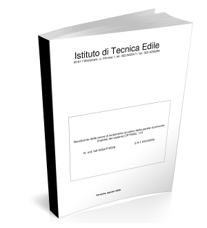 Rendiconto delle prove di Isolamento acustico<br /> OPTIMAL 110 42-50 dB